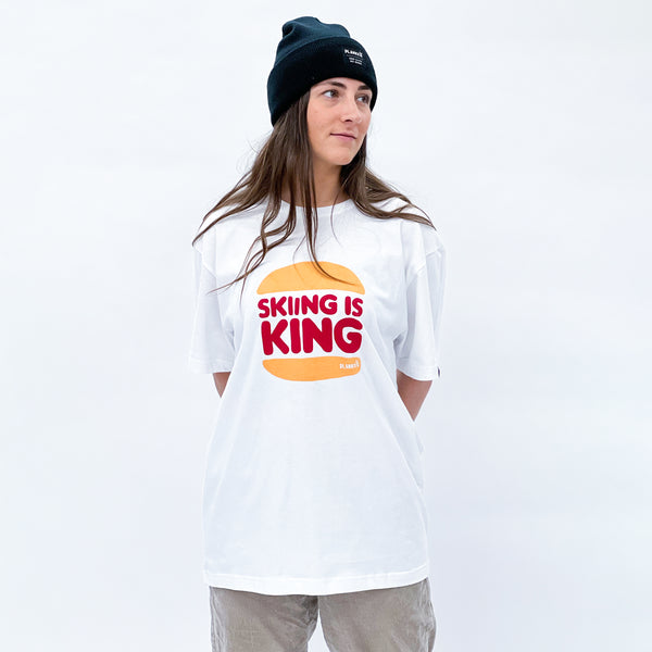 'Skiing is King' Organic T-Shirt