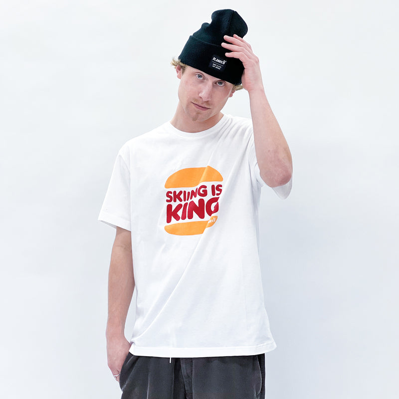 'Skiing is King' Organic T-Shirt