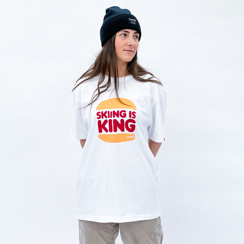 'Skiing is King' Organic T-Shirt